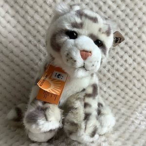 WWF Baby Snow Leopard Cub Stuffed Animal Toy with Tags
